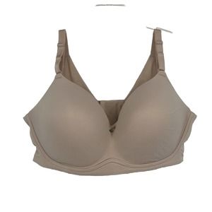 Torrid Dream Wire Free Push Up Bra Rose Dust Light Pink 360° Back Smoothing 46D